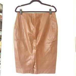 Zara Faux Leather Pencil Skirt